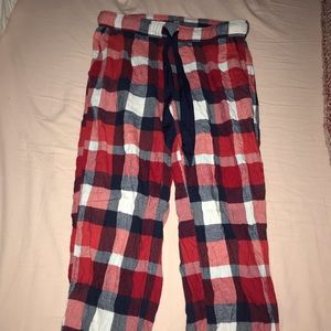 Aerie red plaid flannel pants